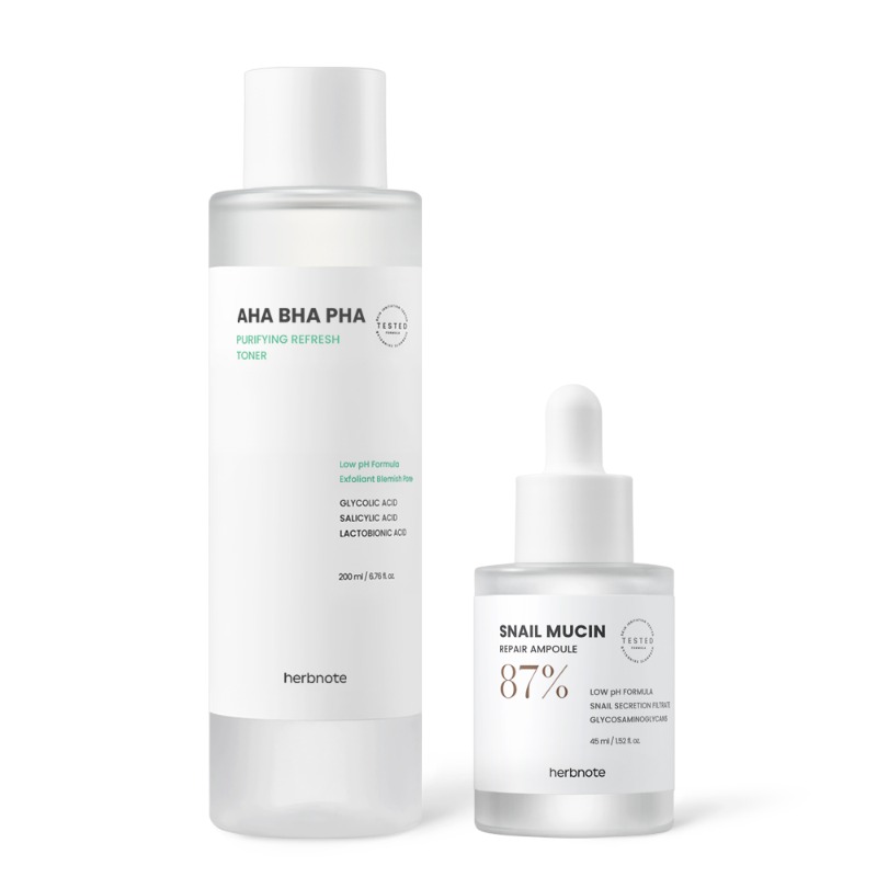 Skin smoothing &amp; Brightening Snail Repair Ampoule, Pore care, Gentle exfoliants, Whitening, Spot clearing